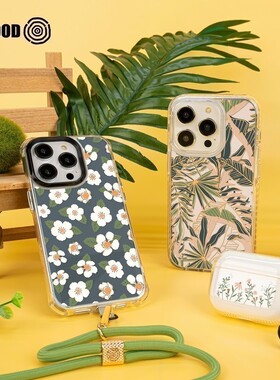 THE HOODxCaro Terranova阿根廷艺术家联名 适用苹果iPhone16/15 Plus/Pro/Max气垫防摔保护手机壳镜面保护壳