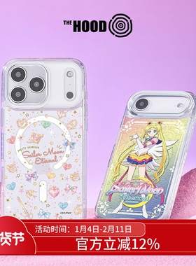 THE HOOD 美少女战士联名适用于苹果iPhone17/16/15/Plus/ProMax/Air磁吸换图镜面手机保护壳套高级时尚防摔