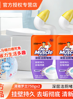 威猛先生洁厕液750g深层洁厕剂啫哩清雅罗兰2瓶装紫色液体洁厕灵