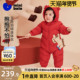 迷你巴拉巴拉男女童三防羽绒连体衣婴儿衣服宝宝爬服2025冬季 新款
