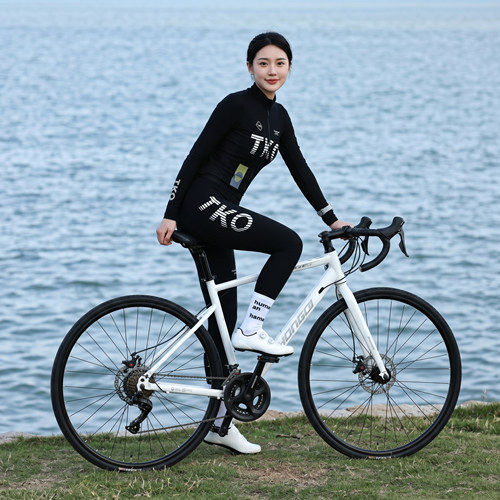 红旗男女款弯把公路自行车超轻