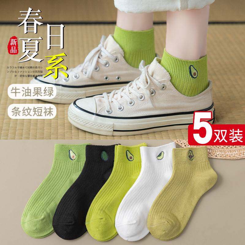 极速抖音袜子女中筒袜纯棉夏天薄款日系可爱春夏全棉女Y士网红街