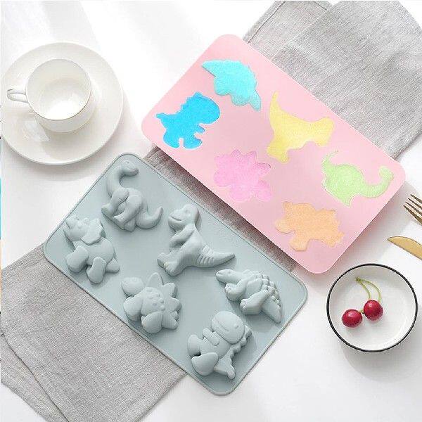 极速3D Dinosaur Silicone FondaAnt Mould Cake Chocolate Candy