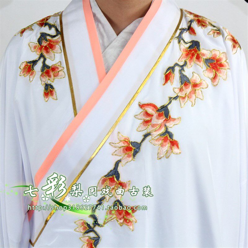 新品古装a戏服梁祝越剧小生褶子四大才子柳毅传书新款卡边竹叶小