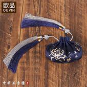 极速端午风香包荷花包古风刺绣香囊中国身首饰盒汉服随Z节香袋子