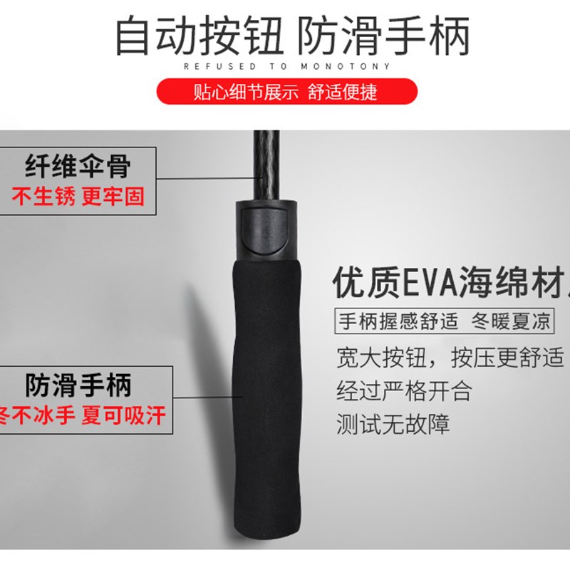 极速大把雨伞特大号超大长把长柄C伞双3三人四人加固抗风暴伞户外