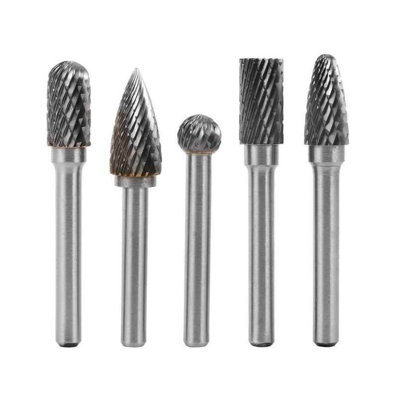极速5x Tungstein Carbide Rotary Cutting Burr Grinder Bit 1/4