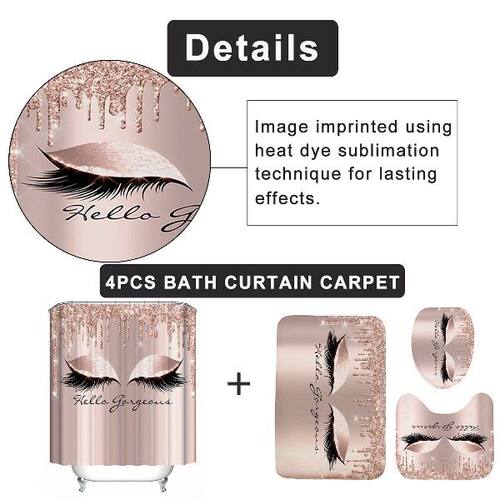 极速owebr Curtain Set Rose Gold Eyela Makeup Waterproof
