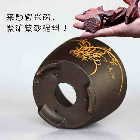 极速兴紫砂精品小型r古典花盆圆形透气盆兰花多花卉绿植
