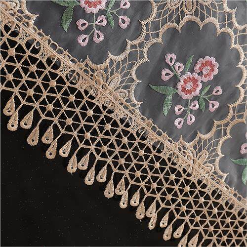 极速蕾丝a电视机盖布55寸电视防尘布简约电视盖巾60寸欧式电视罩