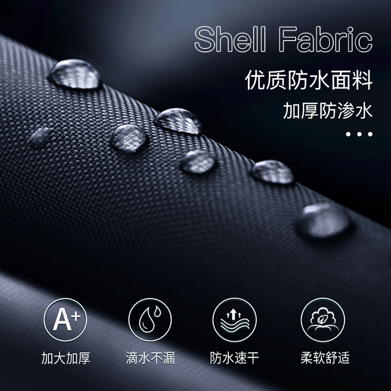 新品博沃【双人款】户外骑行电动B电瓶摩托车雨衣男女式雨披大帽