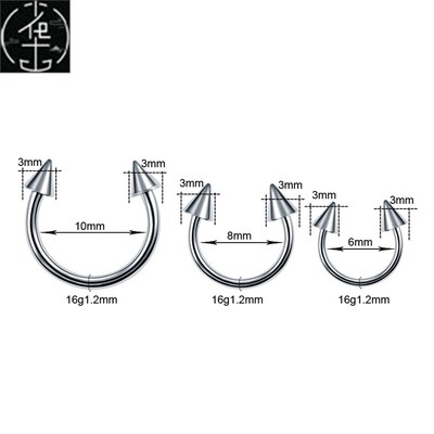 极速1PC G23 Titanium Ear Piercing Nose RingsO Helix Piercing