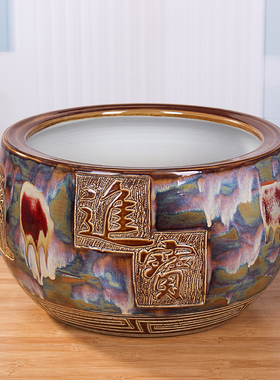 极速招财进宝聚宝盆摆件s特大号家用玄关风水摆设开业店铺柜台旺