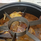 极速 火锅多f格隔板九宫格麻辣烫关东煮水煮商用专用锅格子火锅