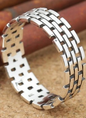 极速Mens and womens rings xGreat Wall pattern thin couple