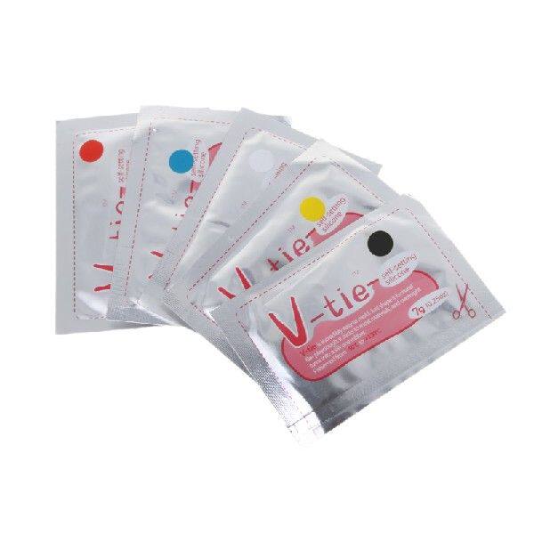 极速5pc 5 colors heatsseal fix and liquid silicone Vtie
