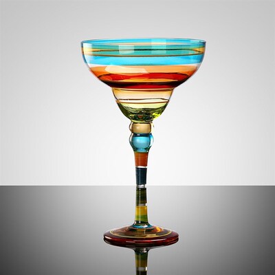 极速Handmade Colorfupl Cocktail cup Europe Goblet Cup Champa