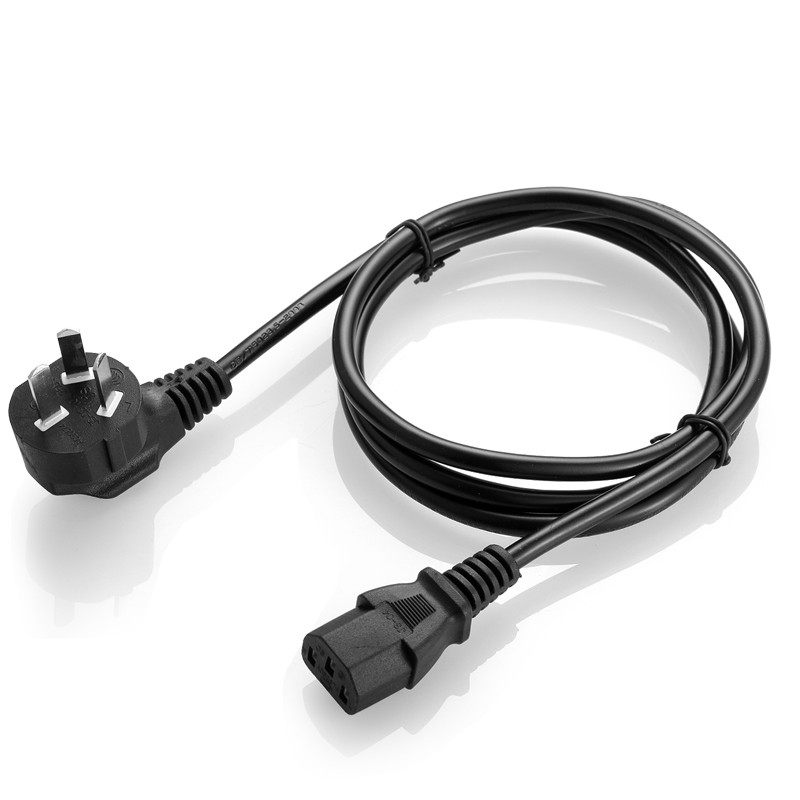 极速戴尔液晶显示器显示屏台式y电脑主机电源线3孔 国标三孔1.5米