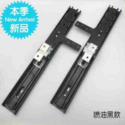 极速新款衣柜推拉镜滑轨导轨v穿衣33镜滑轨衣柜旋转镜子三节镜轨