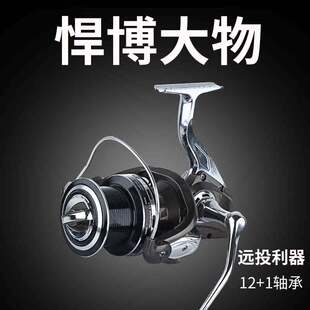 全金属鱼轮纺车轮海竿轮远投轮7000 8000 9000 10000型纺车渔线轮