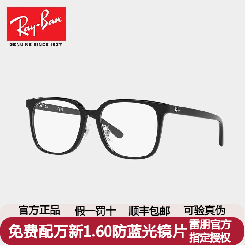 RayBan/雷朋简约黑色眼镜架5419D