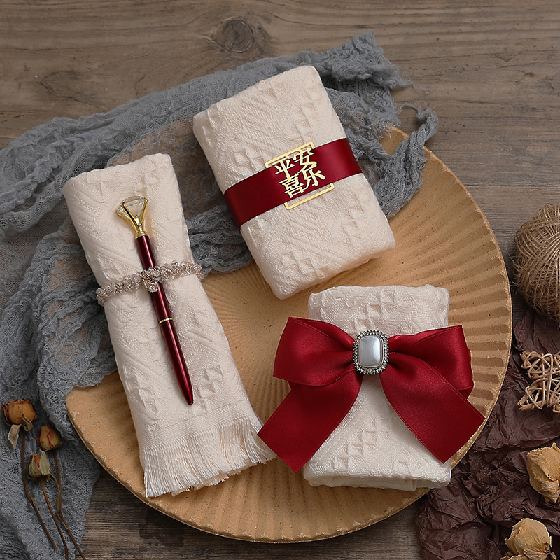 结婚伴手礼盒创意毛巾回礼小礼品实用婚礼小毛巾生日百日满月礼物