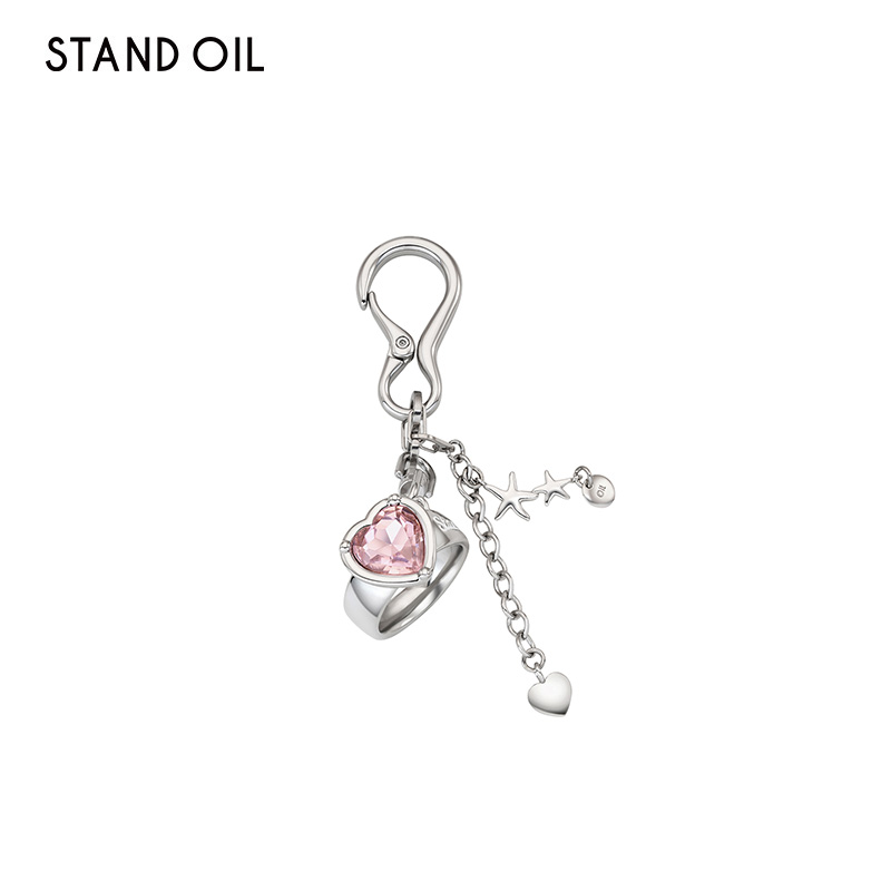 韩国Standoil包挂饰Twingkle Keyring星璀指环钥匙扣精致女生挂件