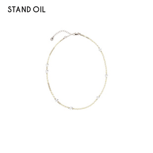 Stand Oil  bubbly necklace串珠项链柠檬色小众简约生日礼物