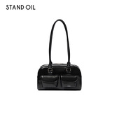 韩国Standoil允真同款 Chubby保龄球包杨超越同款 腋下包红色包包