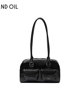 韩国Standoil允真同款Chubby保龄球包杨超越同款腋下包红色包包