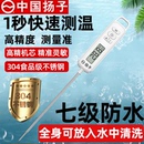 婴儿厨房 扬子高精度食品温度计烘焙食物中心测水温油温电子探针式