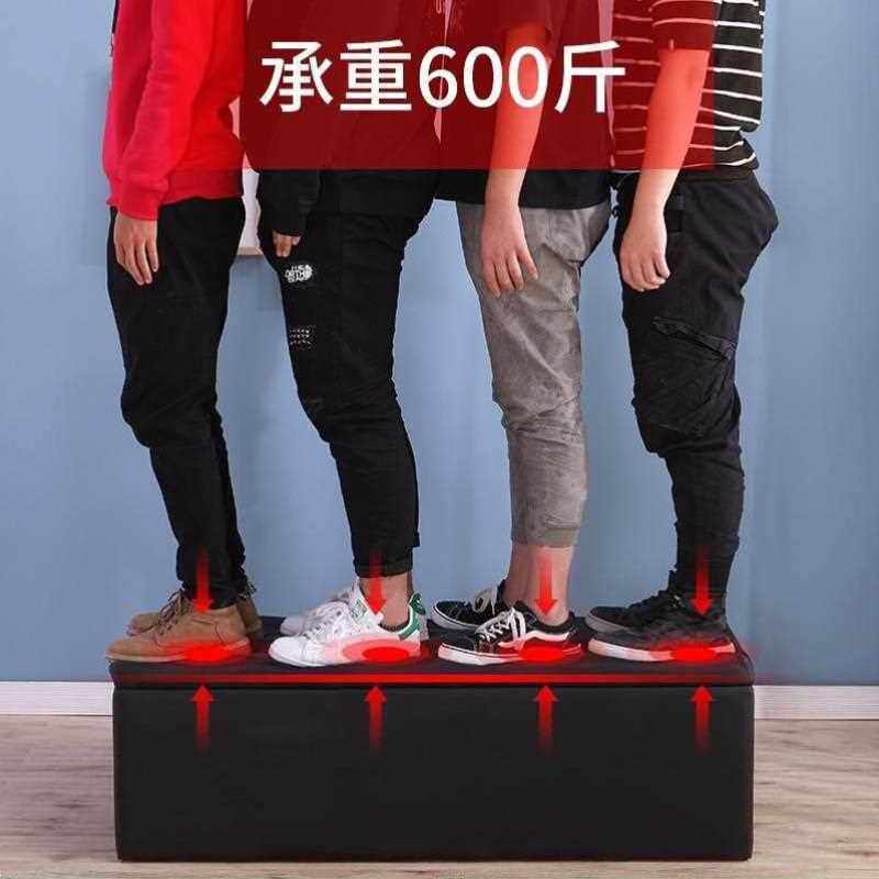 极速收纳凳储物换鞋櫈脚蹬沙发方凳子小皮箱整理S盒坐墩蹲子座椅