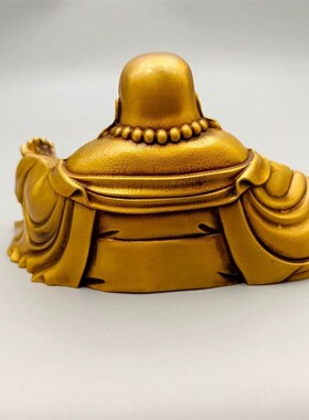 极速精品仿古弥勒佛黄铜摆件笑z佛布袋佛大肚佛铜像佛像家居摆设