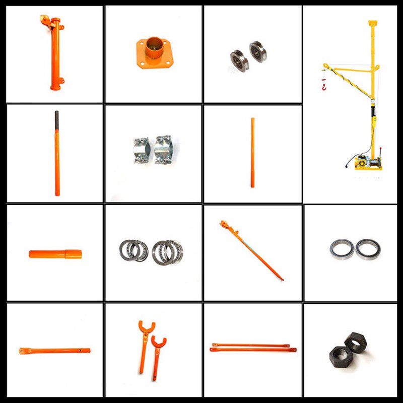 极速压力轴承配件提升机起重机加长杆丝杠顶O天立地门窗吊机附件