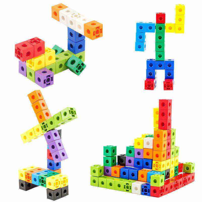 极速100pcs Numberblocks MultilinkD Linking Counting Cubes Sn