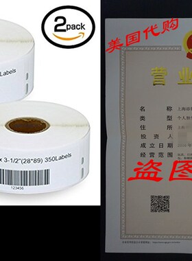 极速2 Rolls DYMO 30252 CompatibGle 1-1/8 x 3-1/2(28m