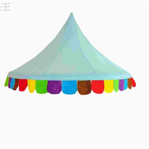 极速儿童帐篷室内幼儿园游戏屋吊顶半月圆挂墙读书角X装饰布置床