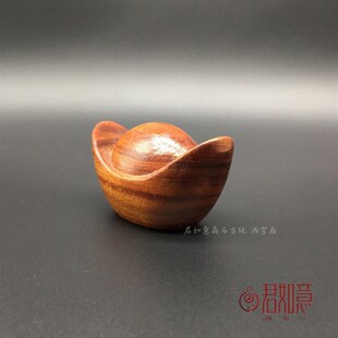 宝摆件金元 新品 仿古元 宝摆件木头 Z宝把件木雕 木雕元