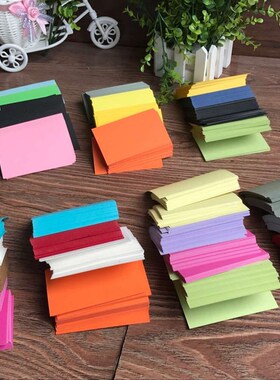 极速100pcs fBlank Kraft paper Business Cards Word Card Messa