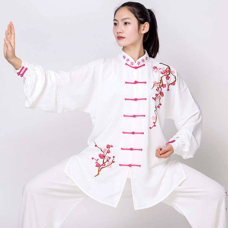 速发服024新款梅花刺绣太极服武术太极原拳练功2大学生表演服中国