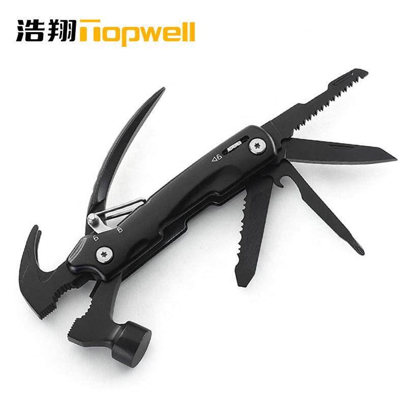 速发现货户外多功能锤羊角锤露营刀车载救生应急维修工具钳地钉锤