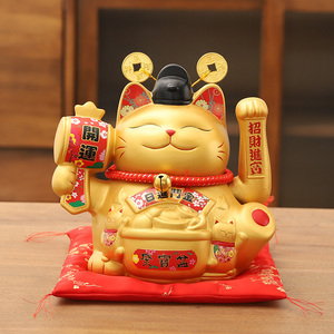速发业财猫摆件家居客厅前台礼银台开招收品自动招手摇手发财猫装