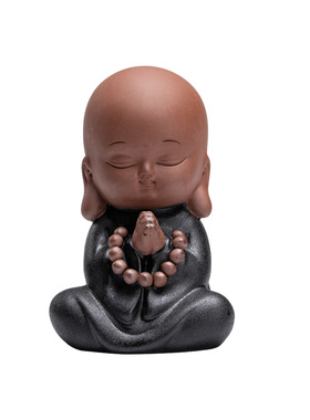 速发新中式小沙弥摆件居室小和尚创意办公意客厅酒柜工艺品家禅装