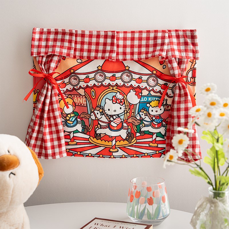 速发heo立旋转木马背景布层术贴双魔窗帘y体墙布少心装饰布