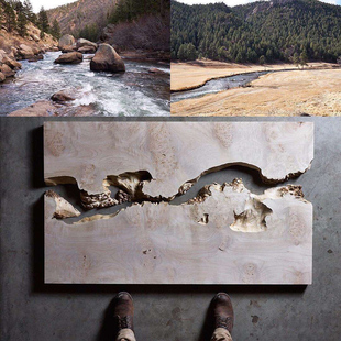 速发南美胡桃木环氧树脂河流茶实木大板茶桌原木餐桌桌台1米8创意