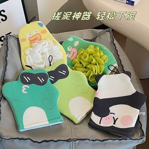 速发创意新款搓澡巾浴花二搓一合澡神器强力搓泥沐浴手套家用洗澡