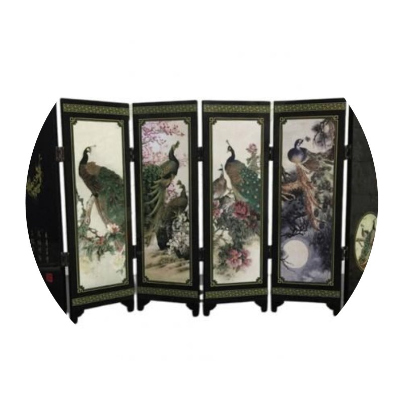 速发Hot Woode 6-Pael  Scree Room Divider Fdig Ptitio Gi