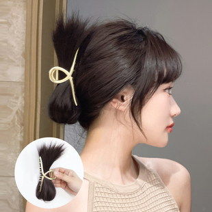 速发假发夹后子头自然发夹假发抓夹丸脑勺发包懒人盘发神器