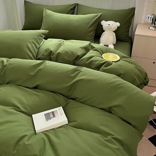 速发2024全棉磨毛单件150x200x20单双人被罩四件套四季