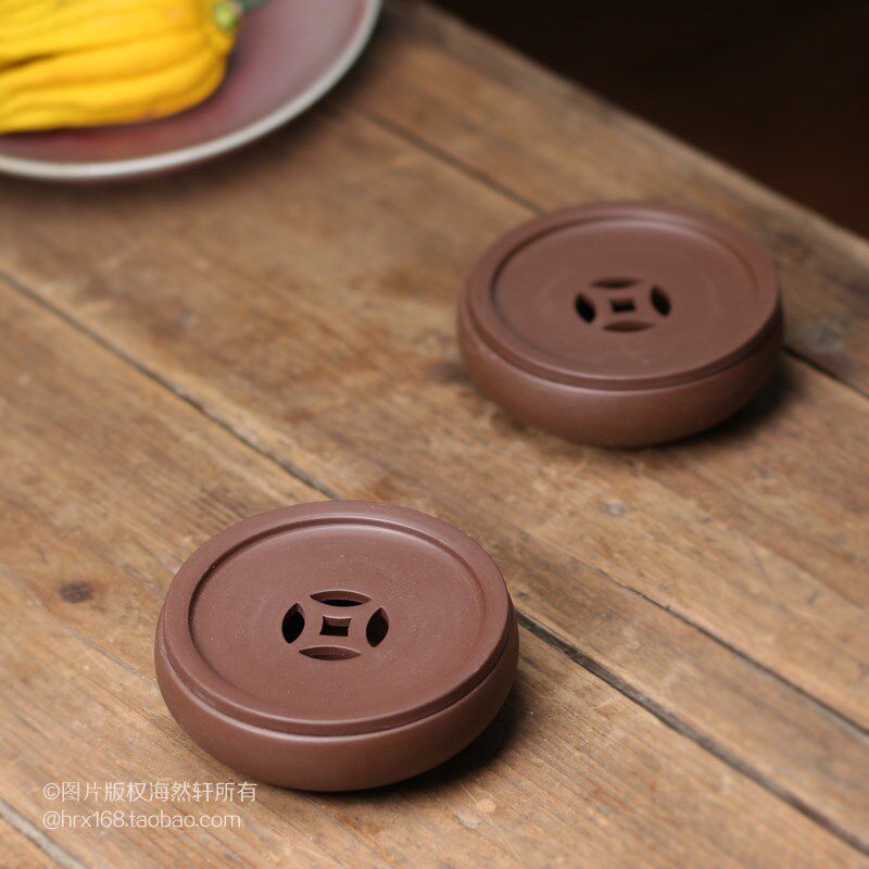 速发1新品潮州功夫茶具小茶盘杯架茶托茶道配件紫砂杯垫杯托杯托